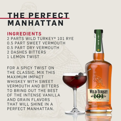 Wild Turkey Rye 101 - 750 ML - Image 2
