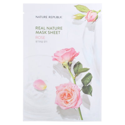 Nature Republic Real Nature Rose Mask Sheet - .77 FZ - Image 3