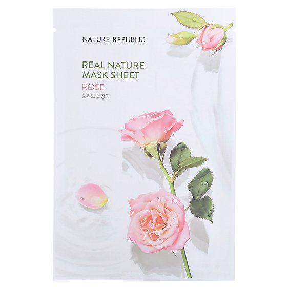 Nature Republic Real Nature Rose Mask Sheet - .77 FZ