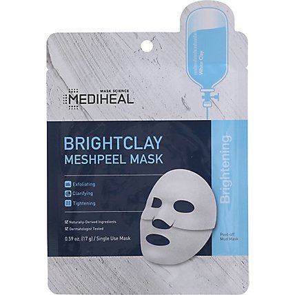 Mediheal Brightclay Meshpeel Mask - .5 FZ - Image 2