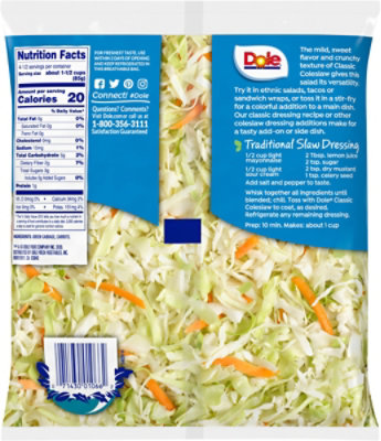 Dole Classic Coleslaw - EA - Image 6