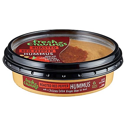 Fresh Cravings Roasted Red Pepper Hummus - 10 OZ - Image 3