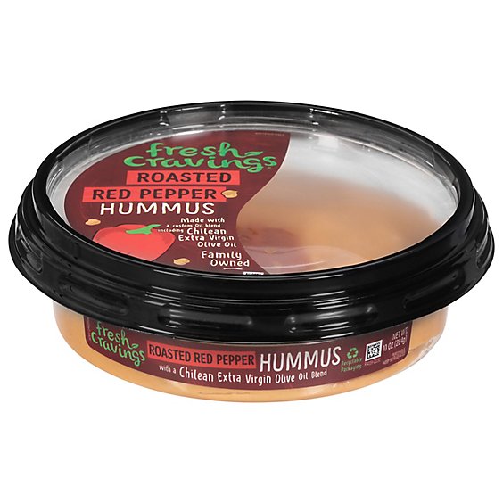 Fresh Cravings Roasted Red Pepper Hummus - 10 OZ