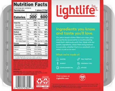 Lightlife Chicken Fillets - 8 Oz - Image 6