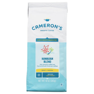 Camerons Hawaiian Blend Light Roast Ground Coffee - 10 OZ