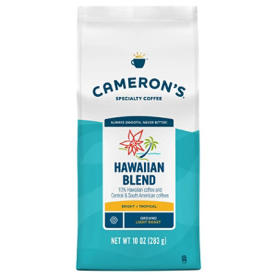 Camerons Hawaiian Blend Light Roast Ground Coffee - 10 OZ