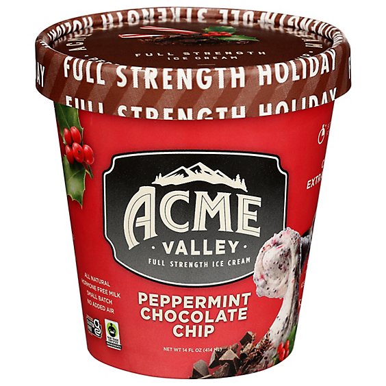 Acme Valley Ice Cream Peppermint Chip - 14 OZ