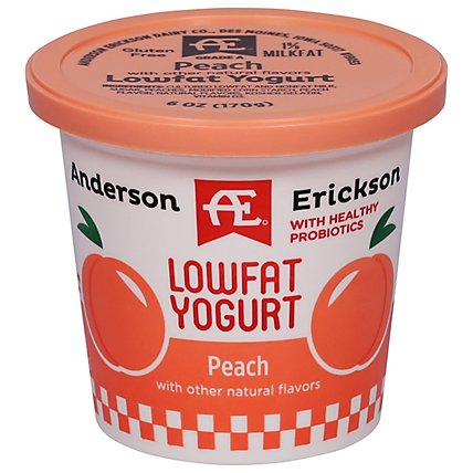 Anderson Erickson Dairy Yogurt Lowfat Peach - 6 Oz - Image 2