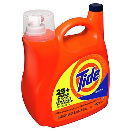 Tide Laundry Detergent Liquid 2x High Suds Original Regular - 154 FZ - Image 3