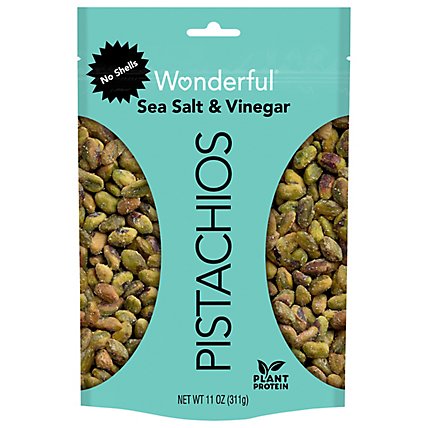 Wonderful Pistachios No Shells Sea Salt & Vinegar Pistachios Resealable - 11 Oz - Image 1
