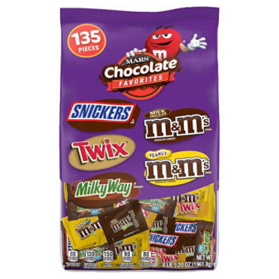 Mars Choc Favorites 135pc M - 69.2 OZ - Safeway