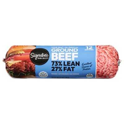 Signature Farms 73% Lean 27% Fat Ground Beef Chub - 48 oz - Image 4