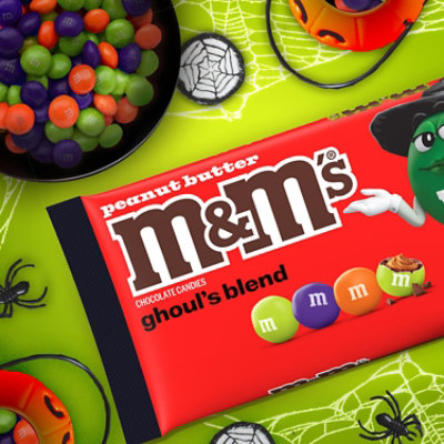 M&M'S Ghouls Mix Peanut Butter Chocolate Halloween Candy - 9.48 Oz - Image 5