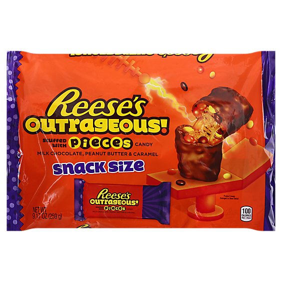 Hershey Snack Size Reeses Outrageous - 9.17 OZ