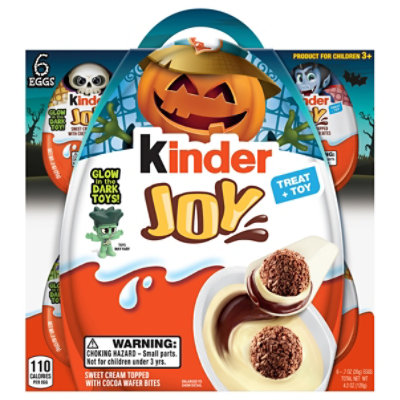 Kinder Joy Egg Treat and Toy Party Favor Sweet Cream Cocoa Wafer Bites - 6 - 0.7 Oz - Image 3