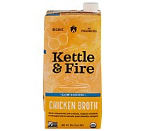 Kettle & Fire Cooking Brth Chicken L/sod - 32 OZ