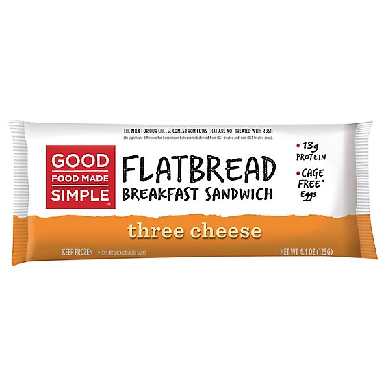 Good Food Made Simple Flatbread 3 Cheese - 4.4 OZ
