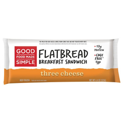 Good Food Made Simple Flatbread 3 Cheese - 4.4 OZ