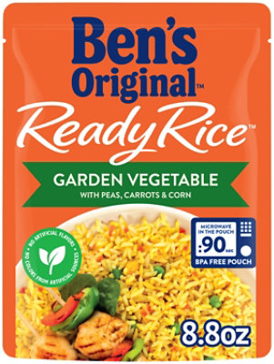 Ben's Original Ready Garden Vegetable with Peas Carrots and Corn Rice Pouch - 8.8 Oz - Image 1