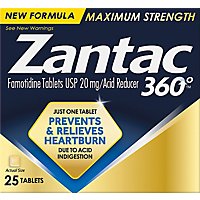 Zantac 360 Max Strength 20mg Tabs - 25 Count - Image 2
