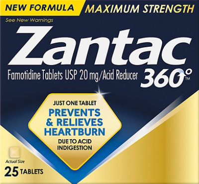 Zantac 360 Max Strength 20mg Tabs - 25 Count - Image 2