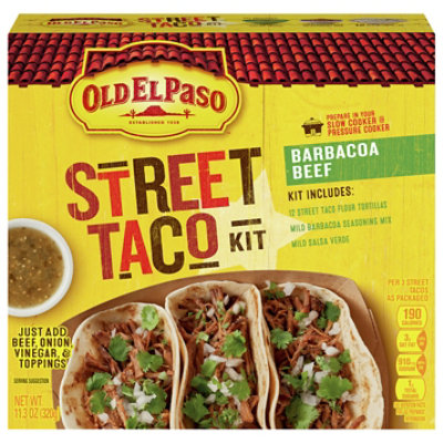 Old El Paso Beef Barbacoa Street Taco Kit 11.3 OZ Safeway