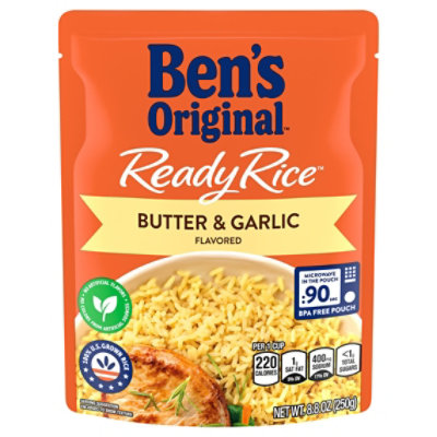 Ben's Original Ready Butter And Garlic Flavored Rice Pouch - 8.8 Oz - Image 3