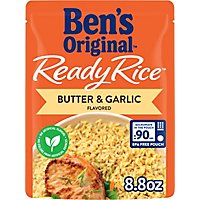 Ben's Original Ready Rice Easy Dinner Side Butter & Garlic Flavored Rice Pouch - 8.8 Oz - Image 2