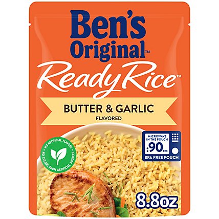 Ben's Original Ready Rice Easy Dinner Side Butter & Garlic Flavored Rice Pouch - 8.8 Oz - Image 1