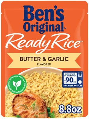 Ben's Original Ready Butter And Garlic Flavored Rice Pouch - 8.8 Oz - Image 1