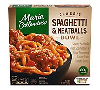 Marie Callender's Classic Spaghetti And Meatballs Bowl Single Serve Frozen - 12.4 OZ