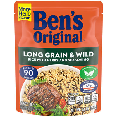 Ben's Original Ready Long Grain And Wild Rice with Herbs and Seasonings Pouch - 8.8 Oz - Image 4