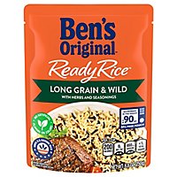 Ben's Original Ready Rice Easy Dinner Side Long Grain & Wild Flavored Rice Pouch - 8.8 Oz - Image 2