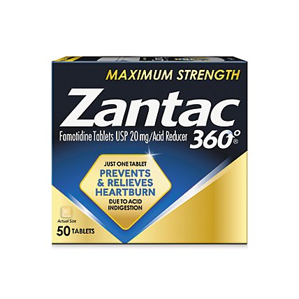 Zantac 360 Max Str 20mg Tabs - 50 CT - Image 2