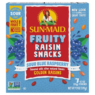 Sun-Maid Sour Blue Raspberry Raisins - 7-0.7 Oz - Image 2