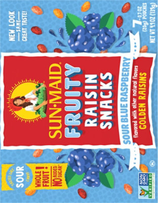 Sun-Maid Sour Blue Raspberry Raisins - 7-0.7 Oz - Image 5