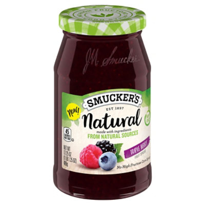 Smucker Triple Berry Natural Spread - 17.25 OZ - Image 2