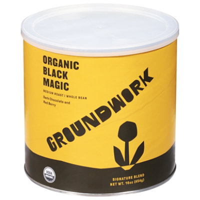 Groundwork Black Magic Medium Roast Whole Bean Coffee - 16 OZ