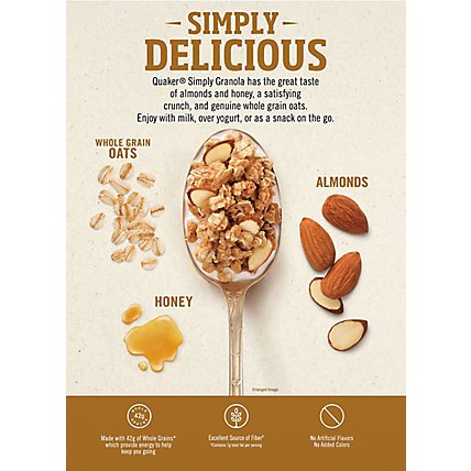 Quaker Simply Granola Oats Honey Almonds - 24.1 OZ - Image 6