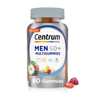 Centrum Mens 50 Plus Multi Gummies - 80 CT