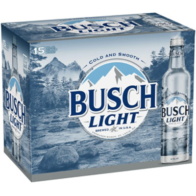 Busch Light Beer Aluminum Bottles - 15-16 Fl. Oz. - Jewel-Osco