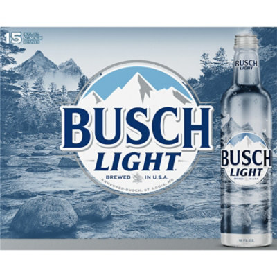 Busch Light Beer Aluminum Bottles - 15-16 Fl. Oz. - Image 3