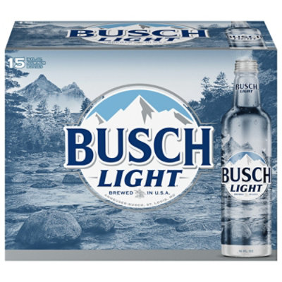 Busch Light Beer Aluminum Bottles - 15-16 Fl. Oz. - Image 2