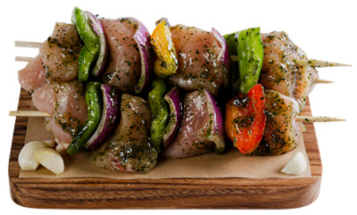 Haggen Chicken Wild Garlic Marinated Kabob No Antibiotics Ever Vegetarian Fed Cage Free - .5 lb. ea. - Image 1