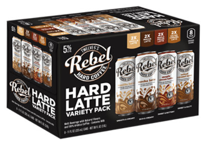 Rebel Hard Coffee Latte Variety Pack Can - 8-11 Fl. Oz.