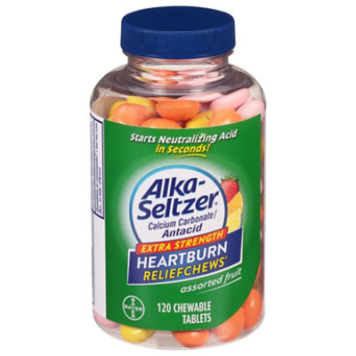 Alka Seltzer Relief Chews Asst Fruit - 120 CT