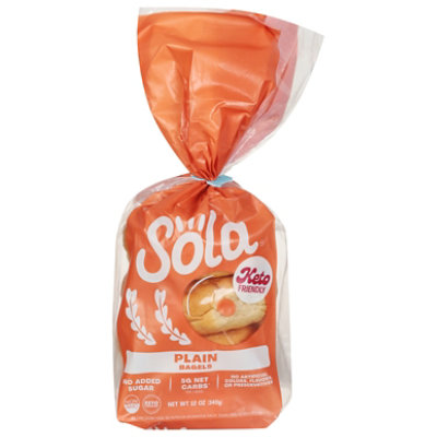 Sola Bagels Plain - 12 OZ - Image 2