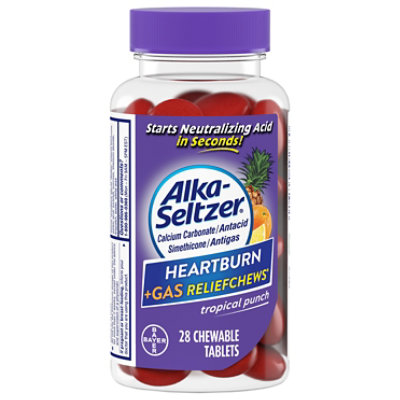 Alka Sltzr Rlf Chews Pls Gas Trop Punch - 28 CT - Image 3