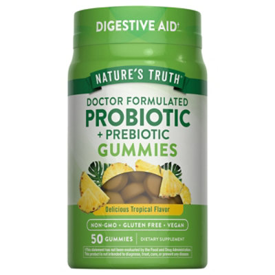 Nature's Truth 1 Billion Probiotic Digestive Aid plus Ginger and Aloe Vera Gummies - 50 Count - Image 4