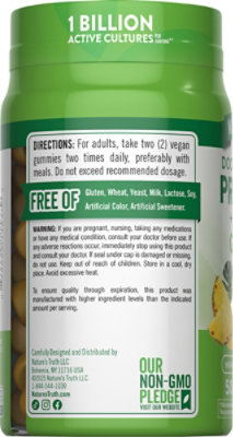 Nature's Truth 1 Billion Probiotic Digestive Aid plus Ginger and Aloe Vera Gummies - 50 Count - Image 3